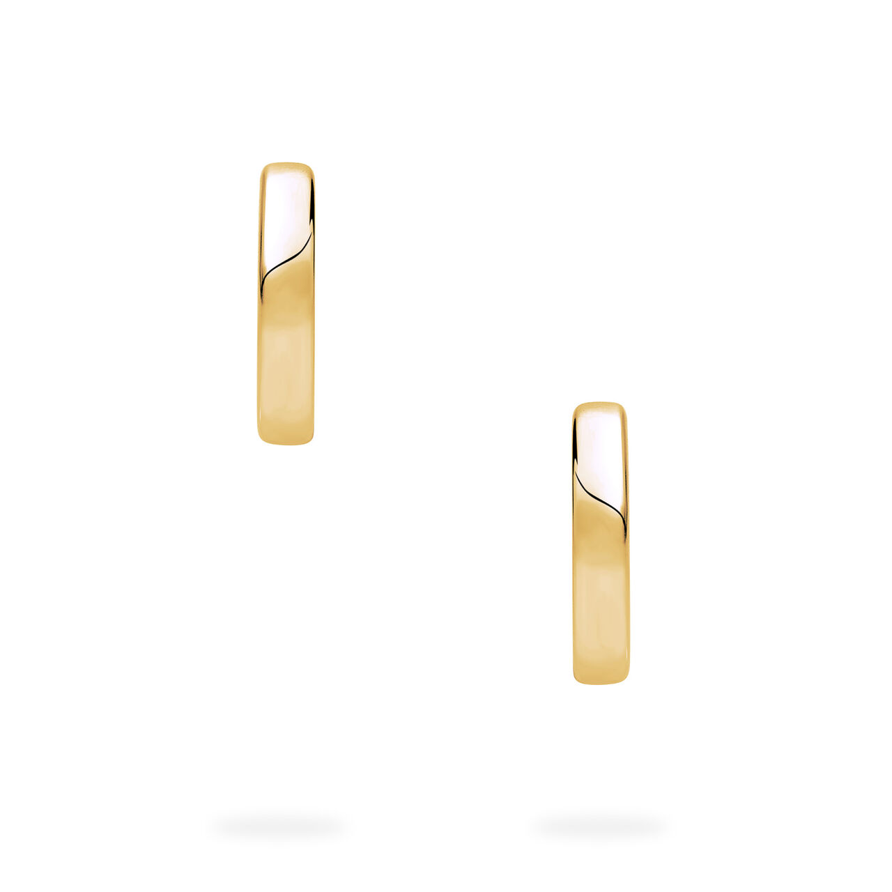Birks Essentials baby huggie earrings in yellow gold image number 2